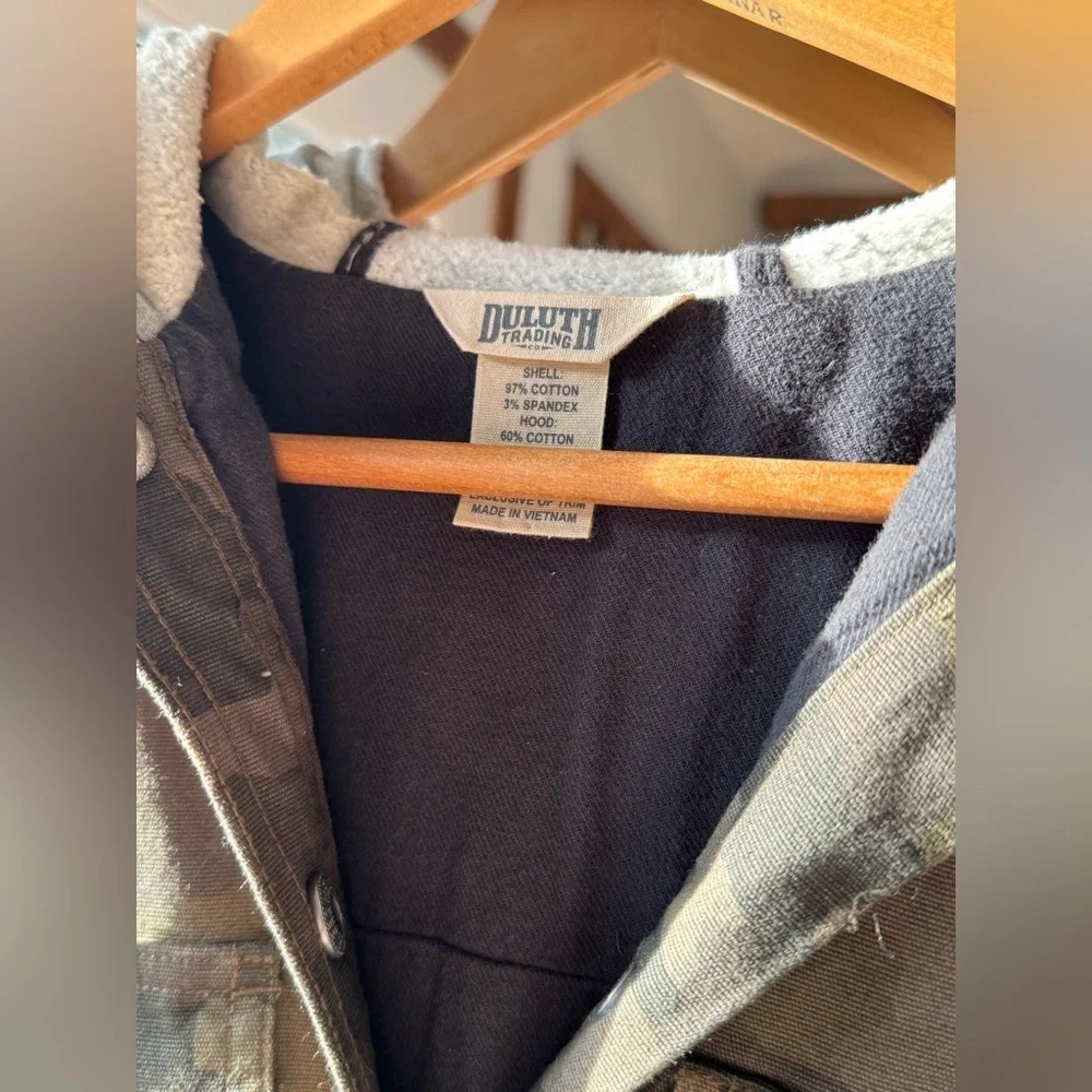 Duluth Trading Co Jean Camo Hooded Jacket Small - Picture 4 of 4